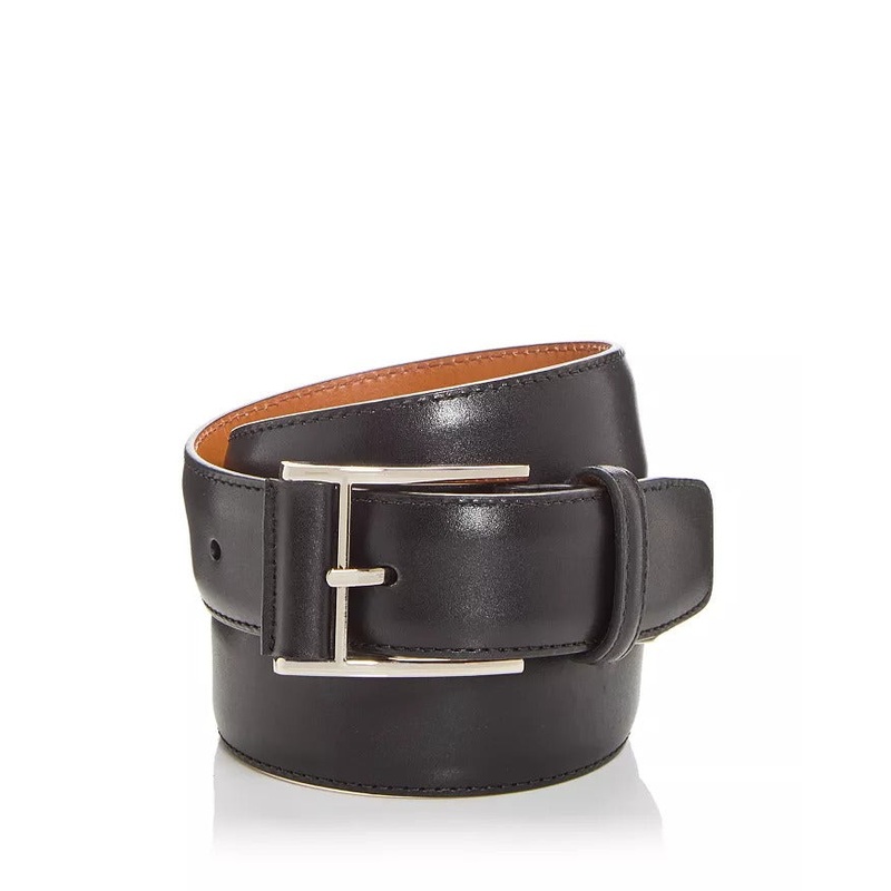 Magnanni Men's Velaz Leather Belt Size 40 Black