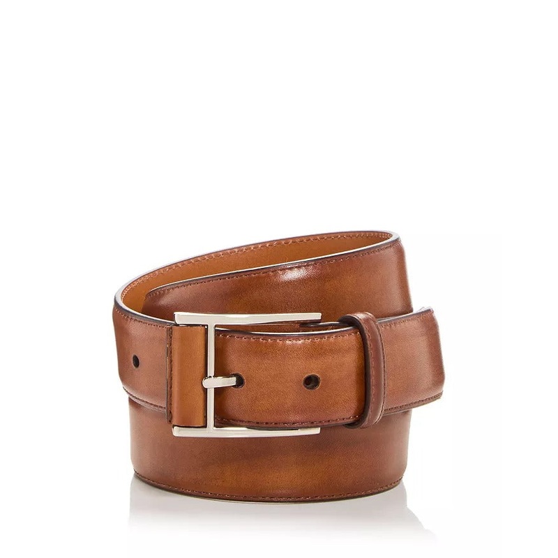 Magnanni Men's Velaz Leather Belt Size 40 Brown