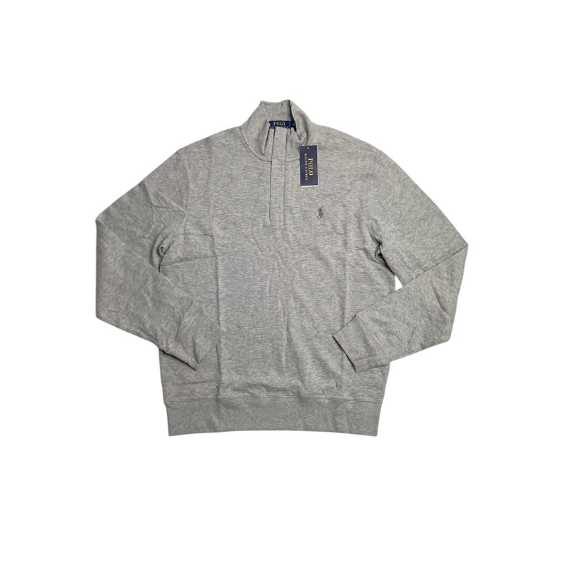 Polo Ralph Lauren Mens Quarter Zip Sweater Grey Medium