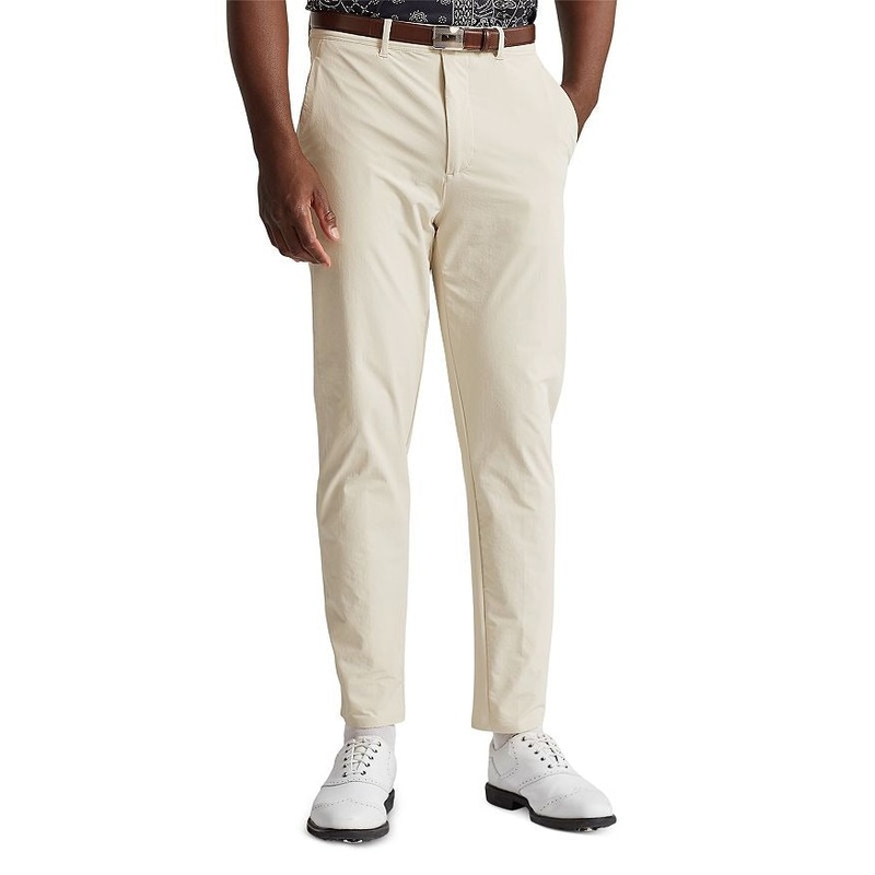 Polo Ralph Lauren Mens Rlx Slim Fit Performance Birdseye Pants Beige 32 x 32