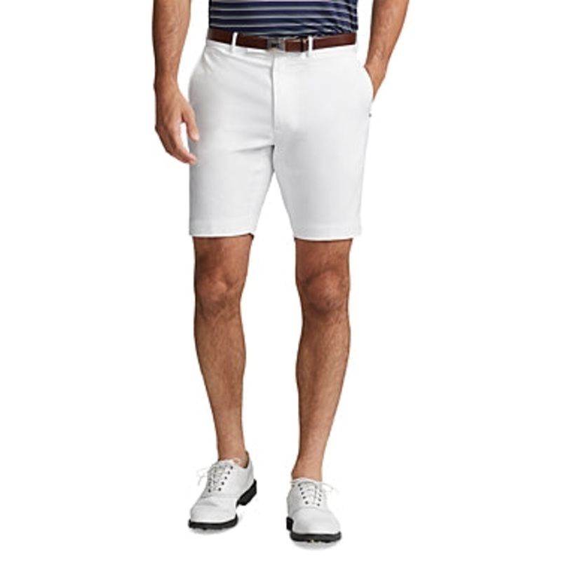 Ralph Lauren RLX POLO Men's 9 Inch Tailored Fit Performance Golf Shorts White 36