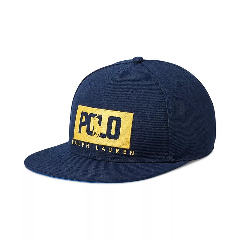 Polo Ralph Lauren Mens Logo Twill Baseball Cap Hat Newport Navy Blue