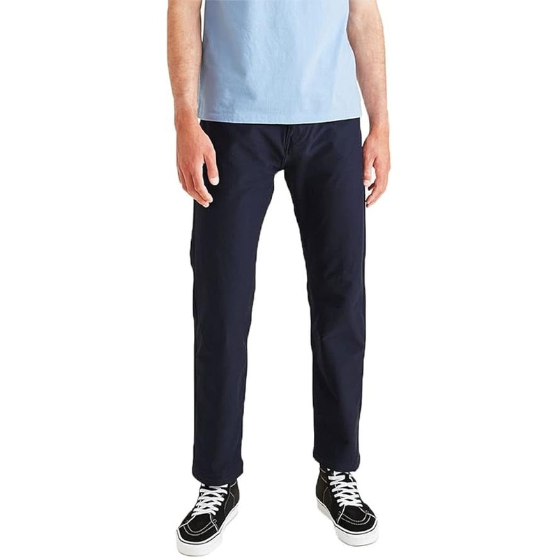 Dockers Men's Straight-Fit Comfort Knit Jean-Cut Pants 34 x 32 Pembroke Blue