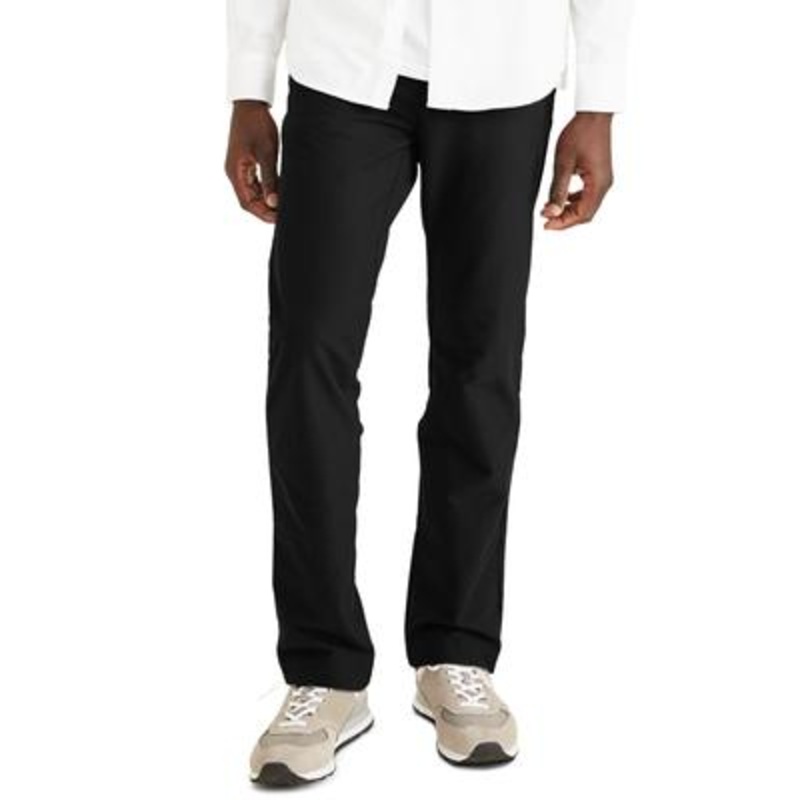 Dockers Mens Slim Fit Smart 360 Knit Comfort Pants Mineral Black 34 x 30