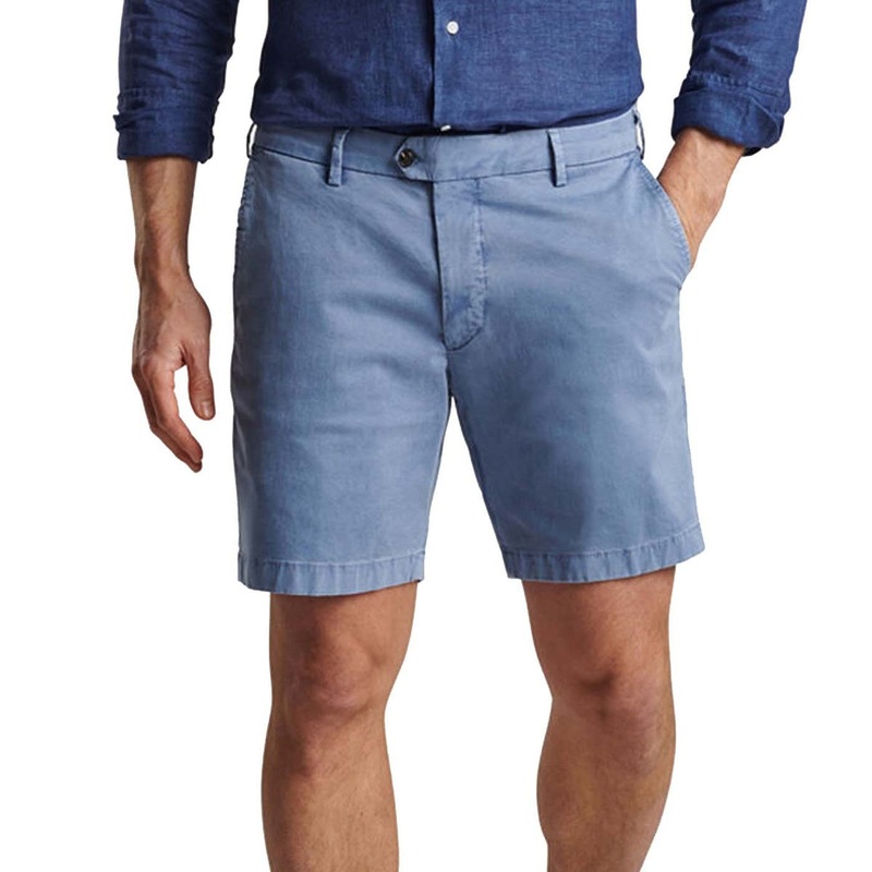 Peter Millar Concorde Garment-Dyed Golf Shorts Size 30 Blue Casa