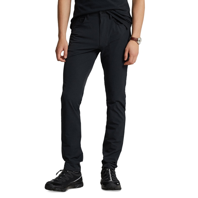 Polo Ralph Lauren Mens Slim Fit Mid Rise Dobby Pants Polo Black 36 x 34