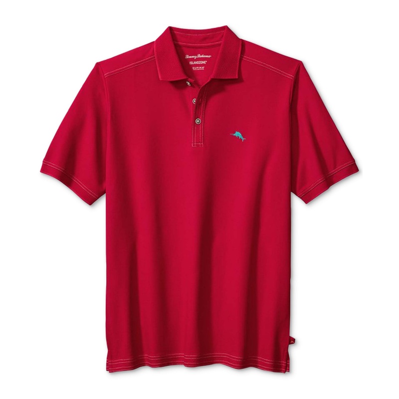 Tommy Bahama Mens Emfielder 2.0 Polo Shirt Jester Red XL