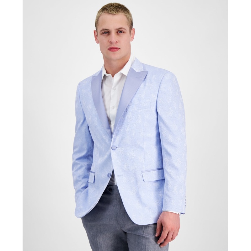 Alfani Mens Slim fit Sport Coat Blazer 44 R Light Blue