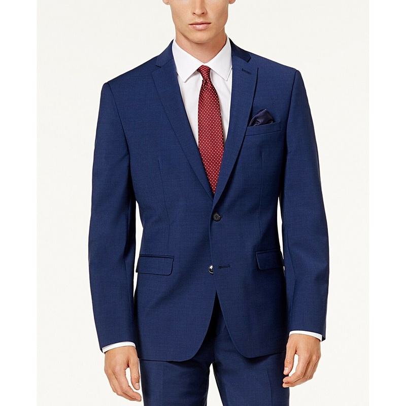 Bar III Men's Slim-Fit Active Stretch Suit Jacket 40S Bright Navy