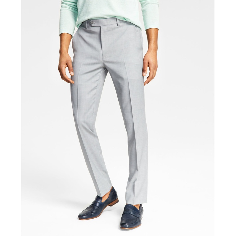 Bar Iii Men Skinny fit Dress Pants 32 / 32 Light Grey Solid