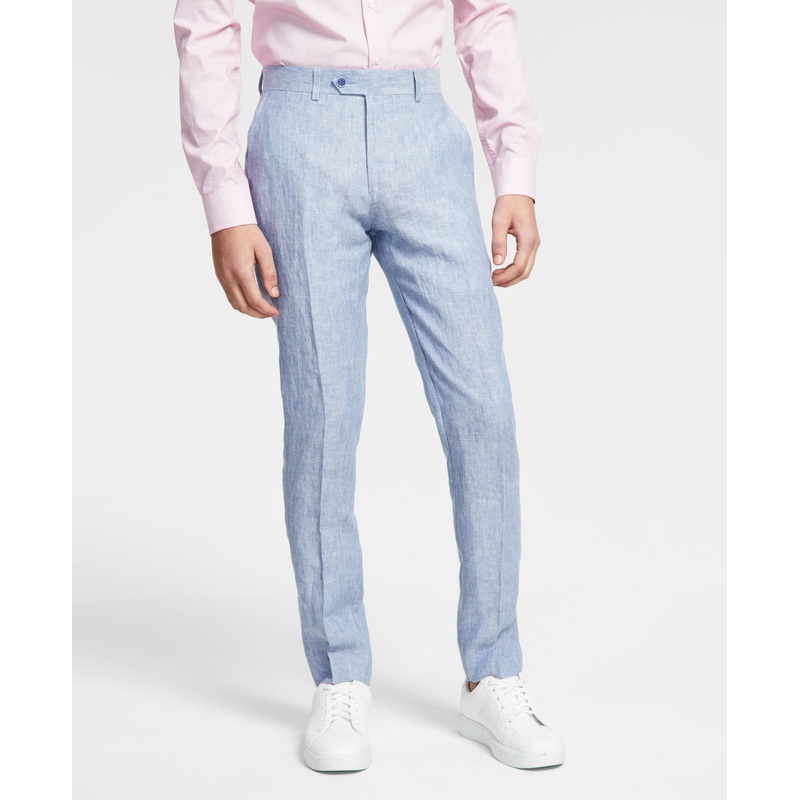 Bar Iii Men Slim fit Dress Pants 33 / 30 Light Blue Solid