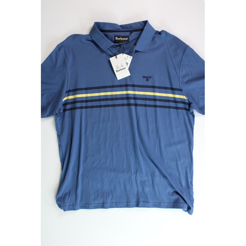 Barbour Men's Silsen Polo Shirt XXL 2XL Blue