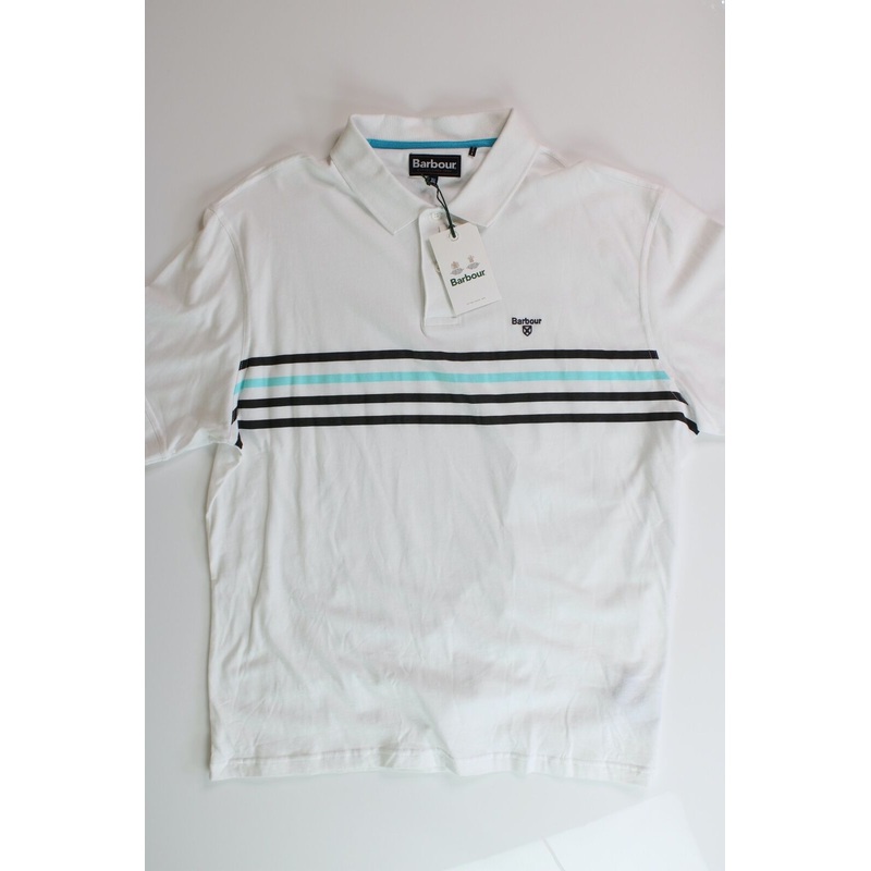 Barbour Men's Silsen Polo Shirt XXL 2XL White