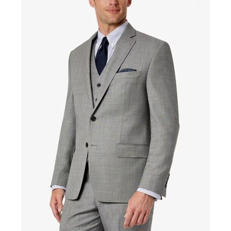 Lauren Ralph Lauren Mens Classic Fit Suit Jacket 48R Grey Wool