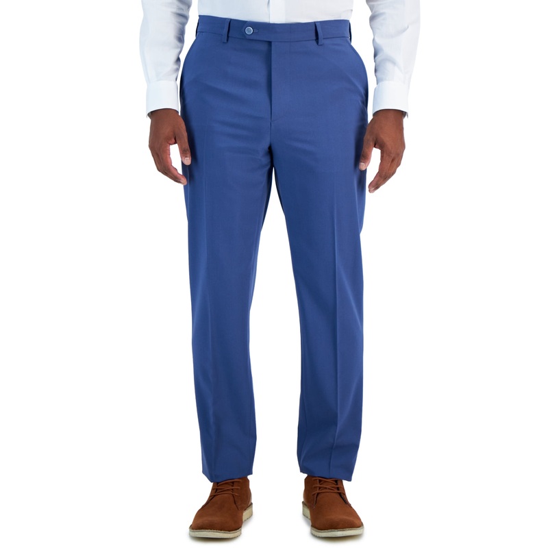 Vince Camuto Men Slim fit Dress Pants 32 / 34 Blue Solid Stretch