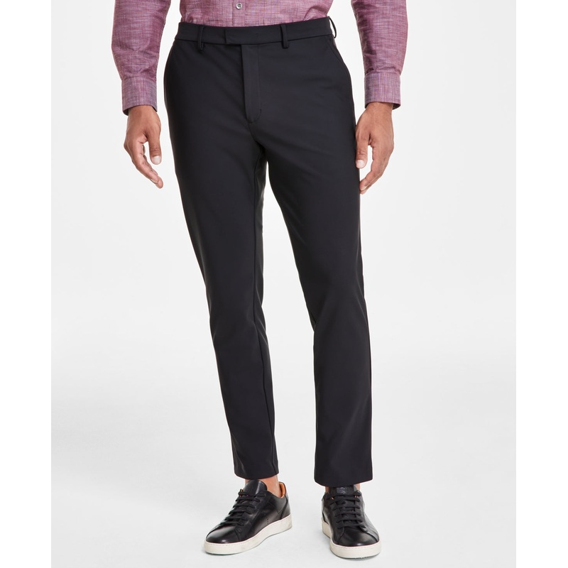 Alfani Men's Alfatech Classic Fit Stretch Dress Pants Deep Black 36 x 30