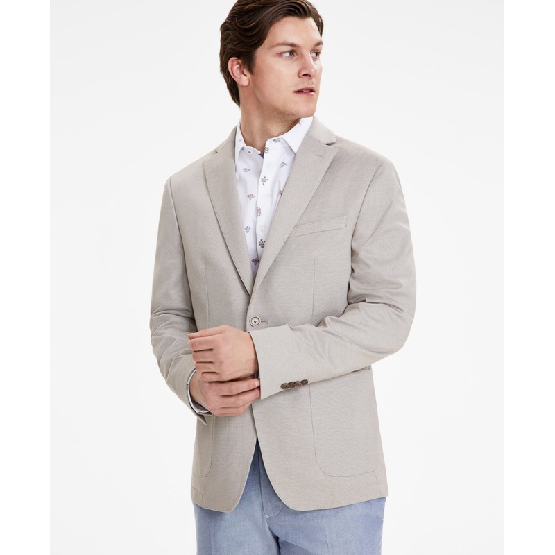 Bar Iii Mens Slim fit Sport Coat Blazer 40 R Beige