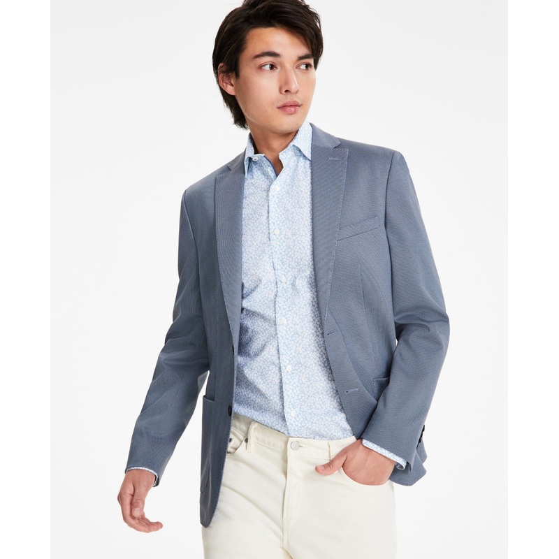 Bar Iii Mens Slim fit Sport Coat Blazer 40 R Light Powder Blue