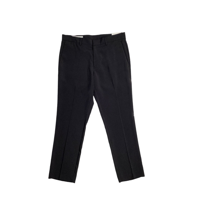 Perry Ellis Portfolio Mens Slim Fit Twill Pants Caviar Black 32 x 29