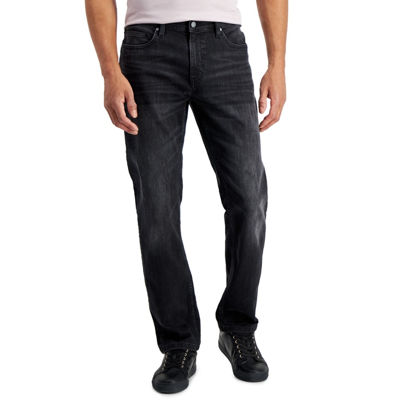 Alfani Men's Sam Black Wash Straight Jeans 34 x 32