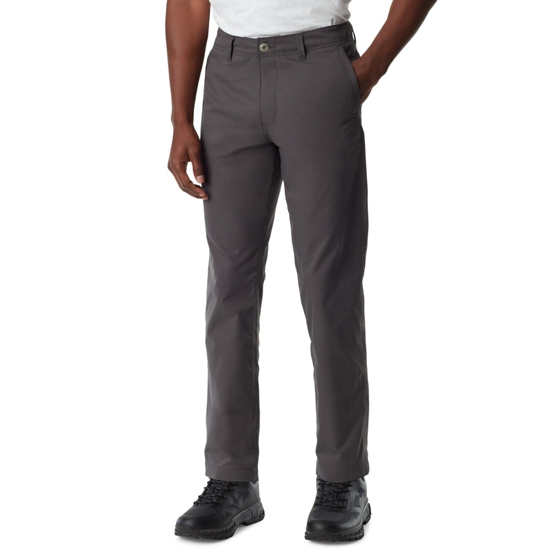 BASS OUTDOOR Mens Straight Fit Traveler Pants Asphalt Grey 40