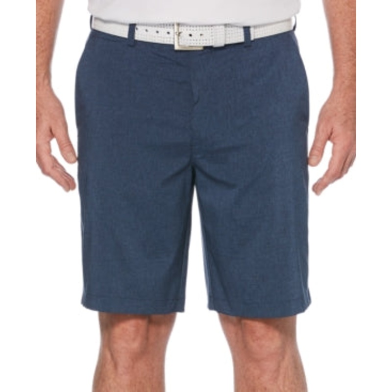 PGA TOUR Mens Classic-Fit Stretch Perfomance Shorts Navy 32