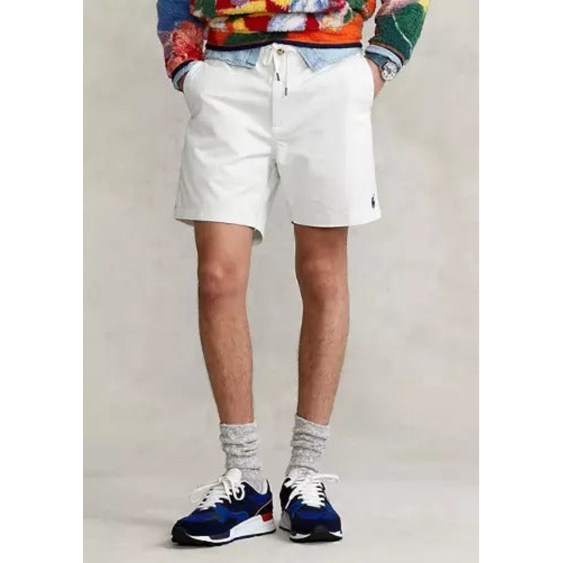 Polo Ralph Lauren 6 Inch Polo Prepster Stretch Twill Shorts Large Deckwash White