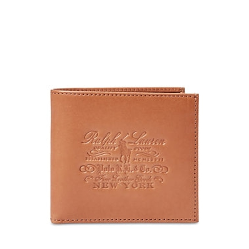 Polo Ralph Lauren  Heritage Leather Bifold Wallet Light Brown