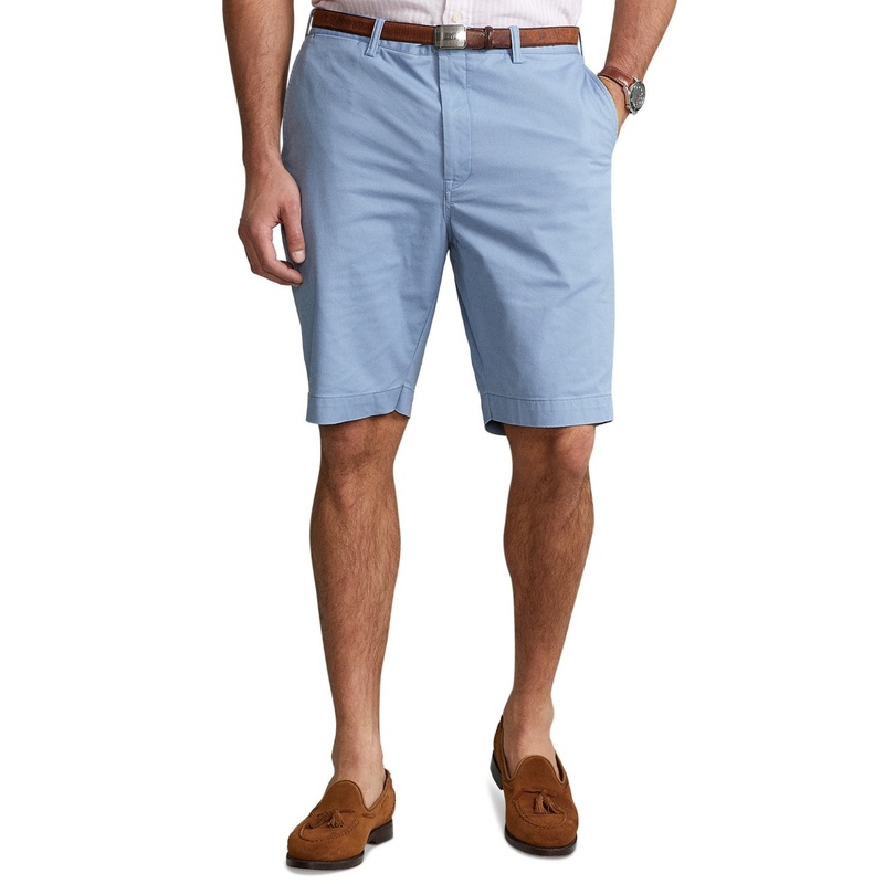 Polo Ralph Lauren Mens Big Tall Stretch Classic Chino Shorts Channel Blue 44B