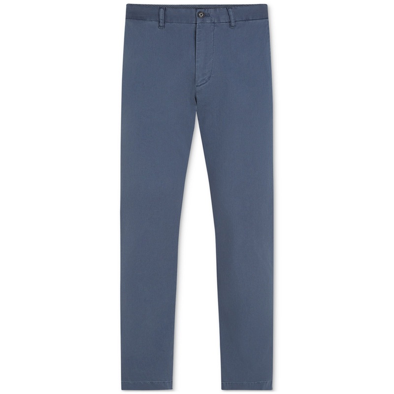 Tommy Hilfiger Men's Garment Dyed Denton Chino Pants Aegean Sea Blue 36 x 34