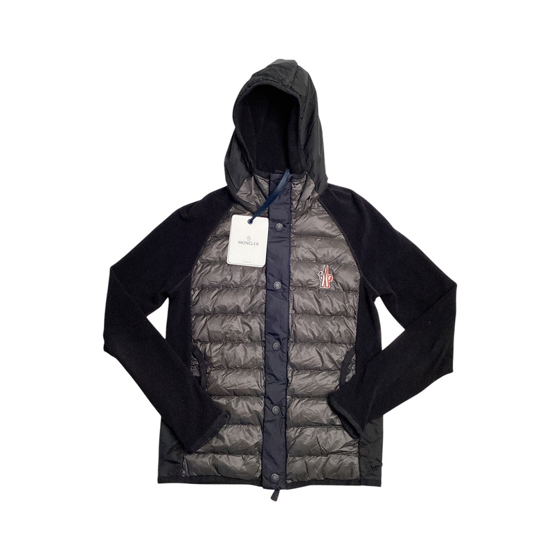 Moncler Grenoble Quilted Panelled Stretch Tech-Jersey Hooded Down Jacket Small