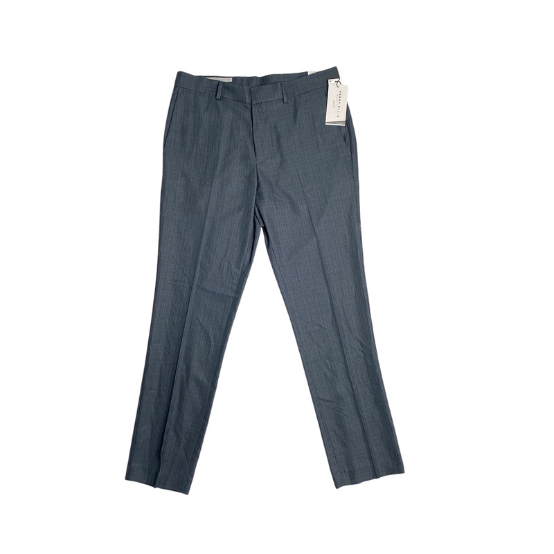 Perry Ellis Portfolio Men's Slim Fit Twill Dress Pants Mid Grey 31 x 32