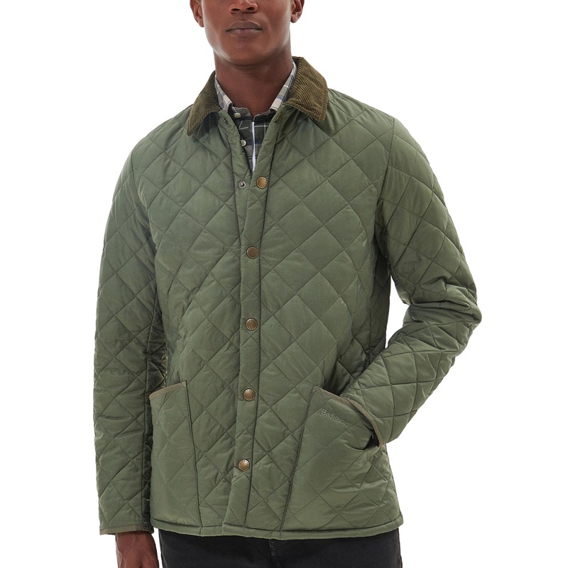 Barbour Men's Heritage Liddesdale Quilted Jacket Coat Green Medium