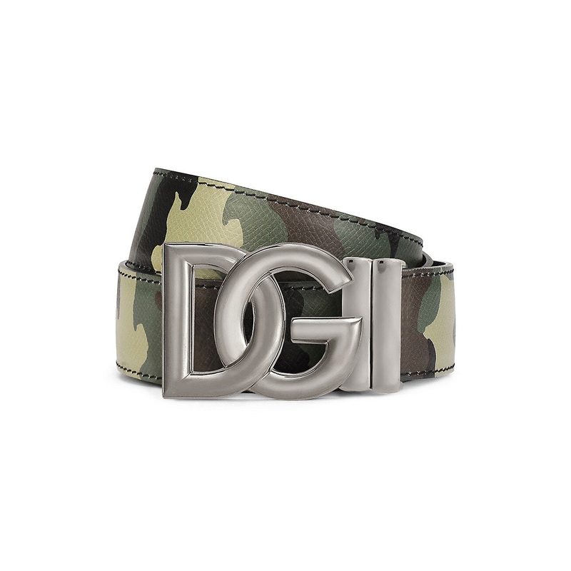 Dolce & Gabbana Reborn to Live reversible leather belt Camo / Black Size 85 / 34