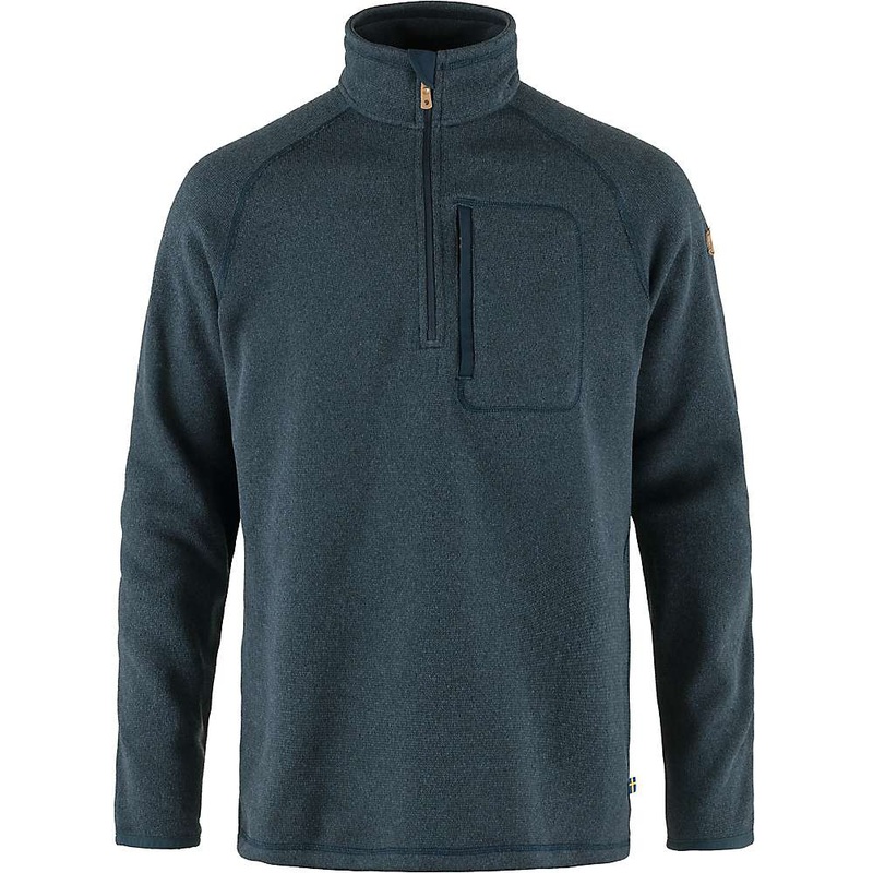 Fjallraven Men's Ovik Half Zip Fleece Sweater Jacket Navy Blue XL