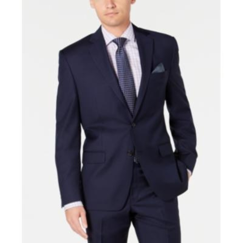 Lauren Ralph Lauren Men's Classic-Fit Navy Blue Suit Jacket 50R  Sport Coat
