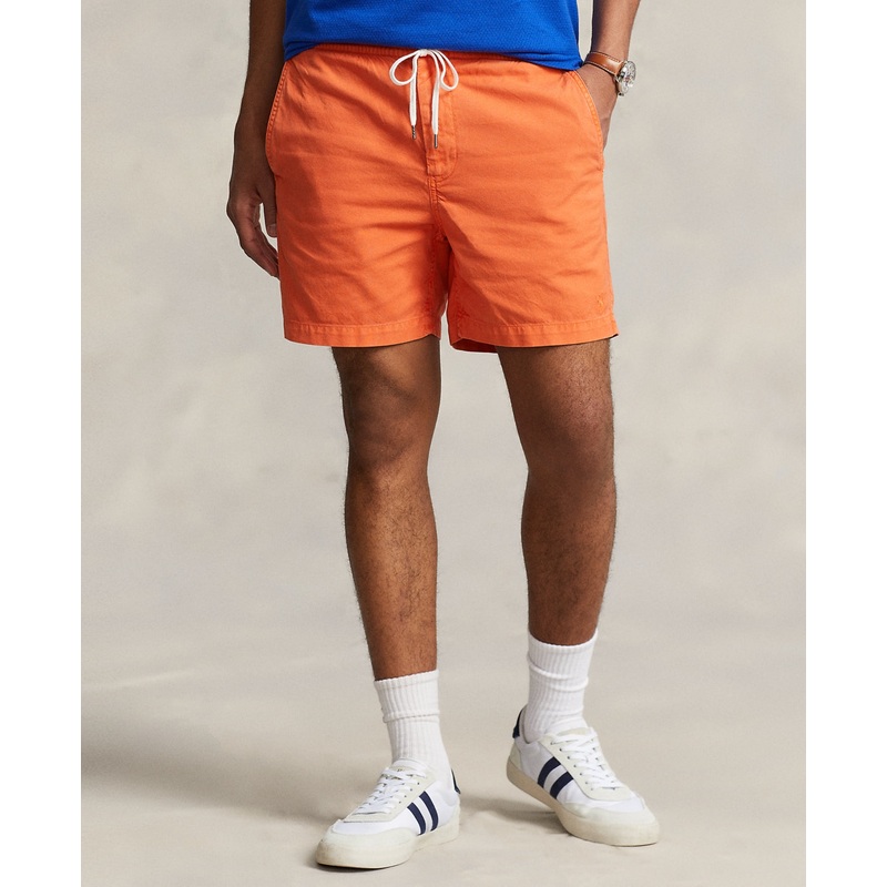 Polo Ralph Lauren Mens 6" Prepster Oxford Shorts Orange Small