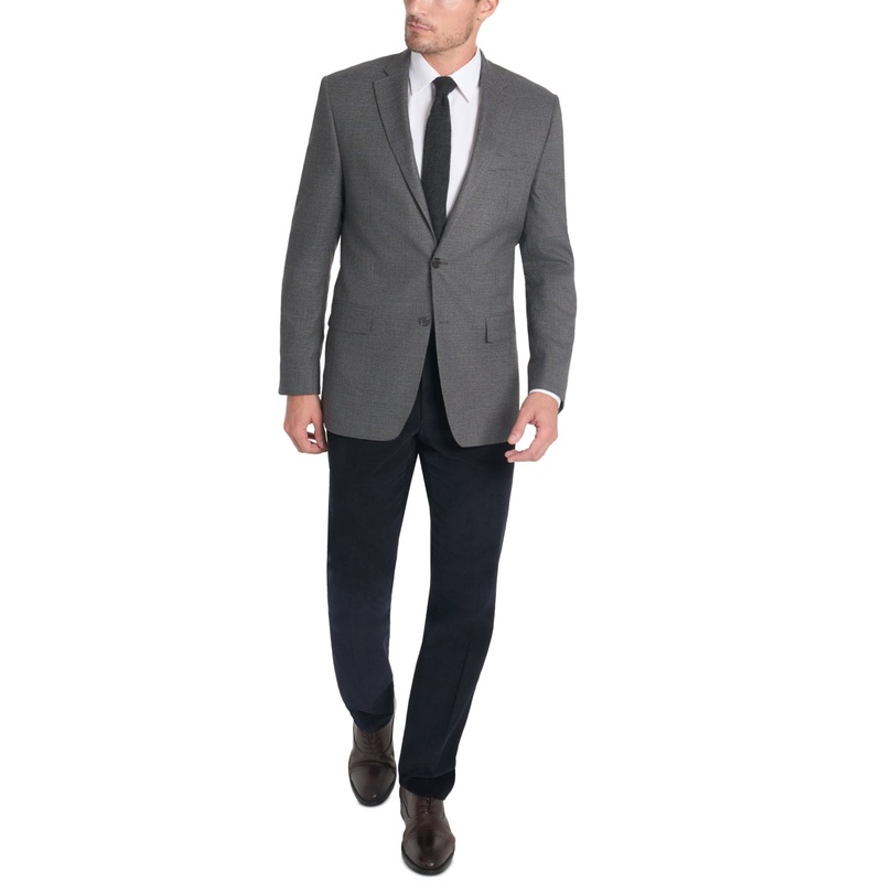 Lauren Ralph Lauren Men's Grey Classic Fit Sport Coat Blazer 44R