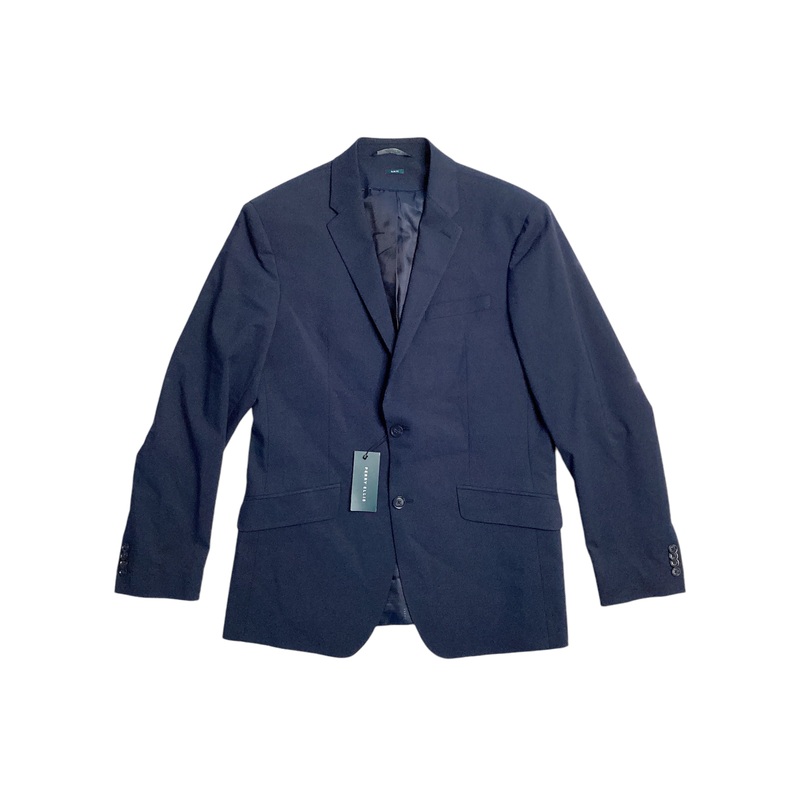 Perry Ellis Mens Slim Fit Sport Coat Blazer Navy Blue 42R