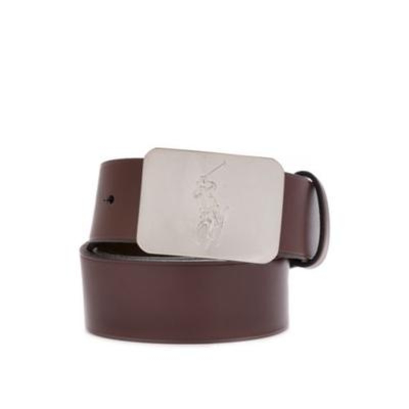 Polo Ralph Lauren Mens Leather Belt Dark Brown 34