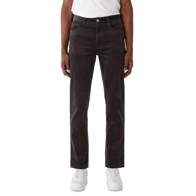 Frank and Oak Men's Slim Fit Five Pocket Stretch Corduroy Pants Black  38 x 34