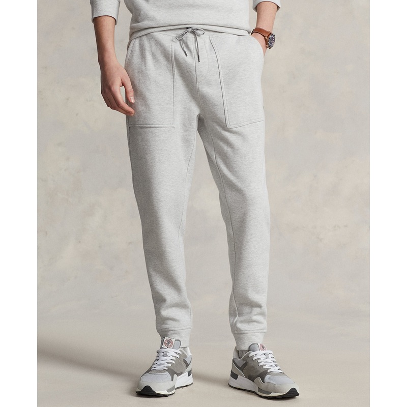 Polo Ralph Lauren Mens Double Knit Mesh Jogger Pants Spring Heather Grey Small