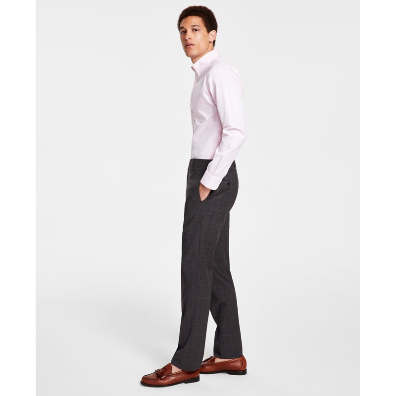 Brooks Brothers Men's Classic Fit Pinstripe Wool Blend Suit Pants Brown 36 x 30