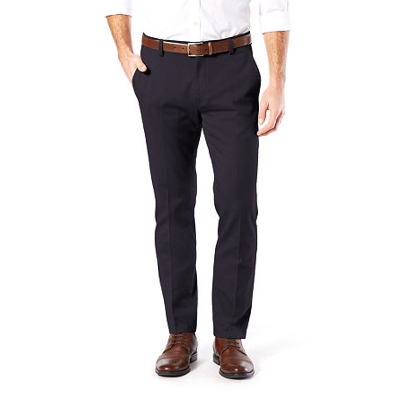 Dockers Easy Stretch Khaki Pants Navy Blue 36 x 29
