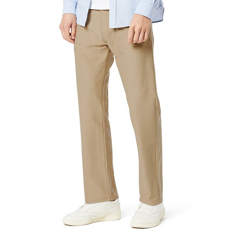 Dockers Mens Straight Fit Comfort Knit Jean Cut Pants True Chino 34 x 30