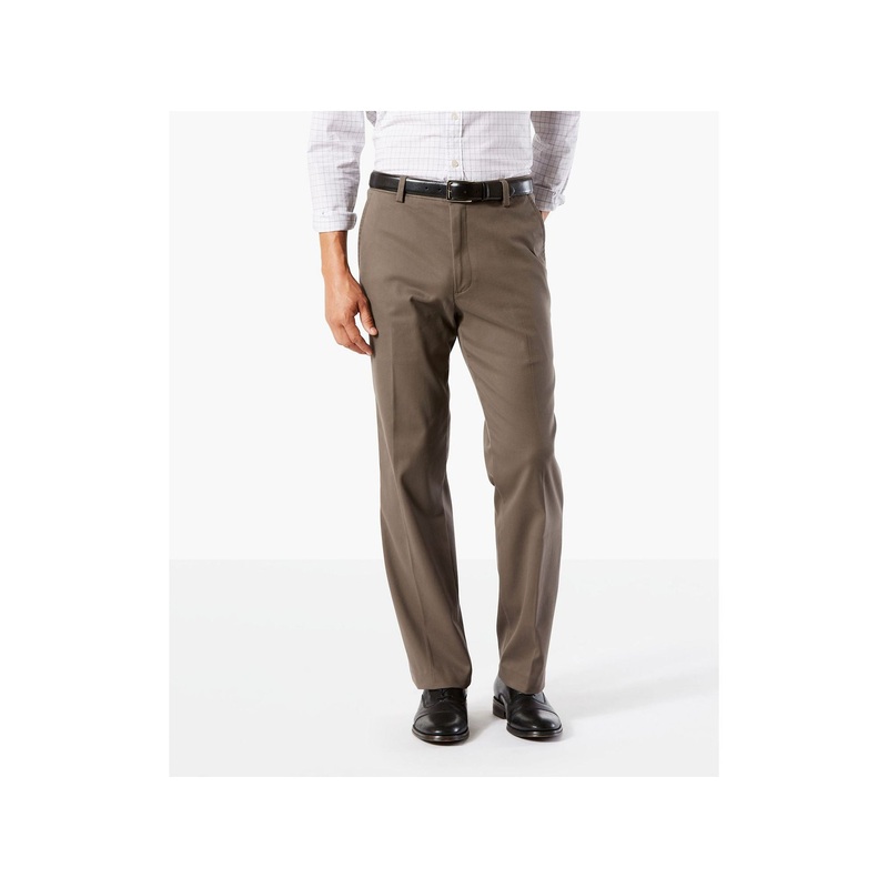 Dockers Mens Easy Stretch Classic Fit Khaki Pants  Dark Pebble Brown 40 x 30