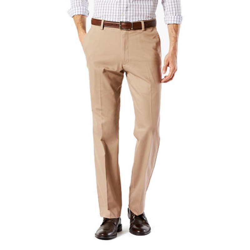 Dockers Mens  Easy Stretch Pants Timber Wolf Beige 33 x 32