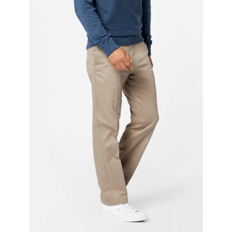Dockers Mens Signature 2.0 Classic Fit Dress Pants Timber Wolf 34 x 30