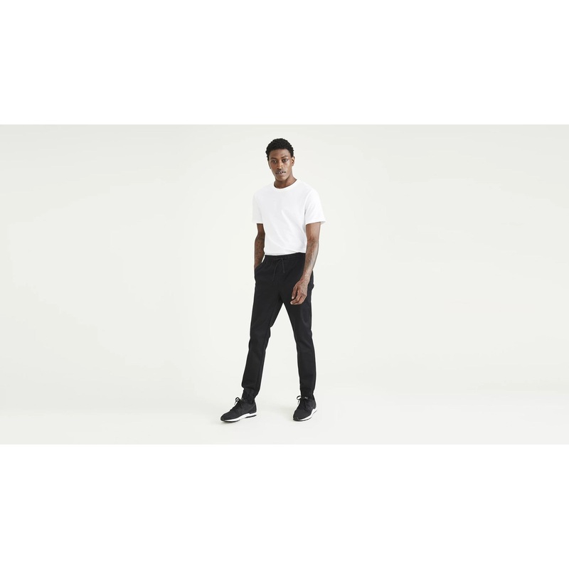 Dockers Mens Slim Fit  Ultimate Jogger Pants Beautiful Black XL