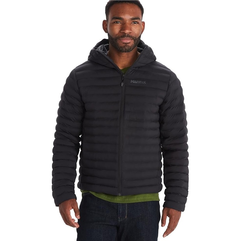Marmot Mens Echo Featherless Hoodie Coat Jacket Black Large